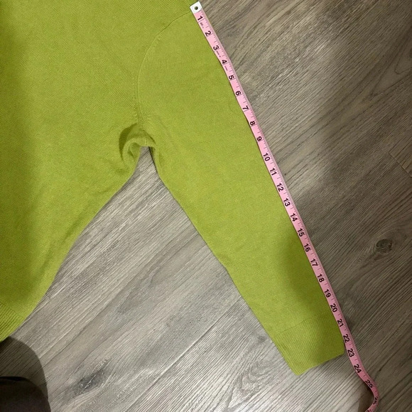 Appleseeds Cozy Green Pullover Mock Neck Sweater Size 0X - Picture 10 of 12